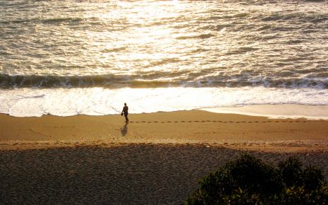 The beach is 30 minutes away